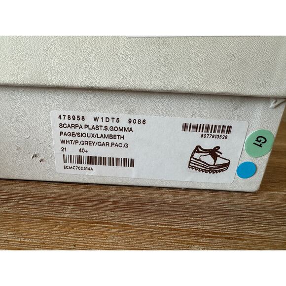 Stella McCartney Sneak Elyse Platforms, Red White and Blue, size 40.5 US10.5 NIB - Picture 14 of 15